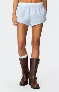Edikted Layered Gingham Boxer Shorts