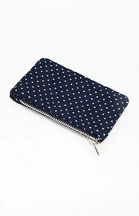 John Galt Navy Polka Dot Coin Purse