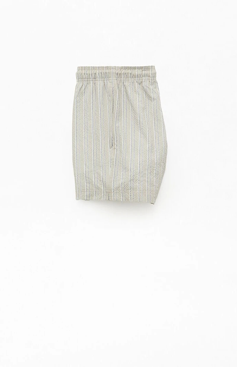 Pacsun Sunset Striped Seersucker 4.5" Swim Trunks