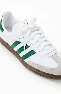 adidas White & Green Samba OG Shoes