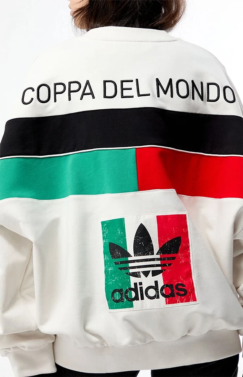 adidas Italia World Cup Crew Neck Oversized Sweatshirt