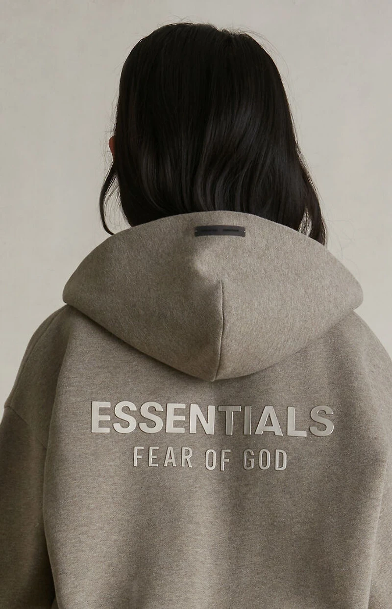 Fear of God ESSENTIALS Kids Homestead Heather Full Zip Fleece Hoodie