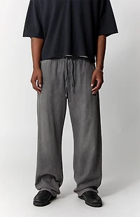 Pacsun Gray Straight Drawstring Pants