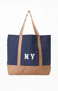 Pacsun NY Pinstripe Tote Bag
