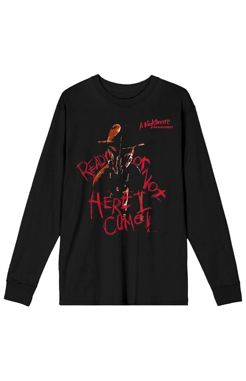 Nightmare on Elm Street Ready or Not Long Sleeve T-Shirt