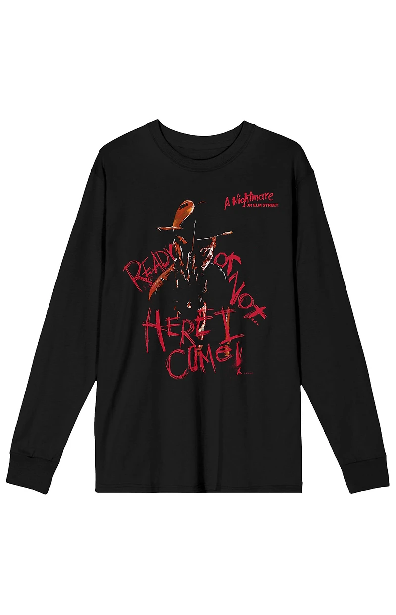 Nightmare on Elm Street Ready or Not Long Sleeve T-Shirt