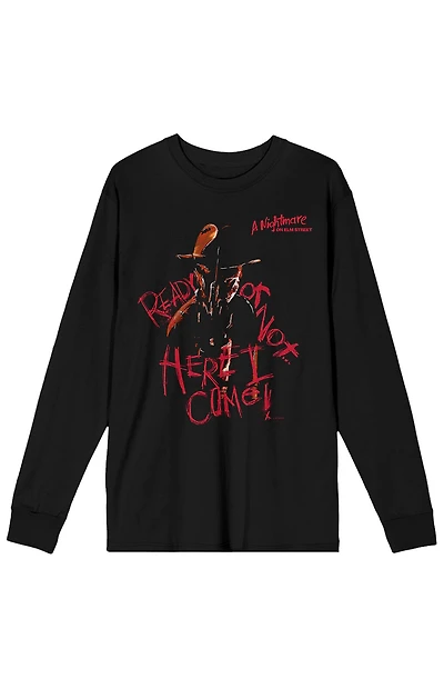 Nightmare on Elm Street Ready or Not Long Sleeve T-Shirt