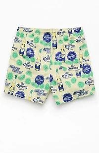 Corona And Lime Swim Trunks