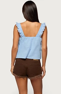 Edikted Viviana Linen Look Top