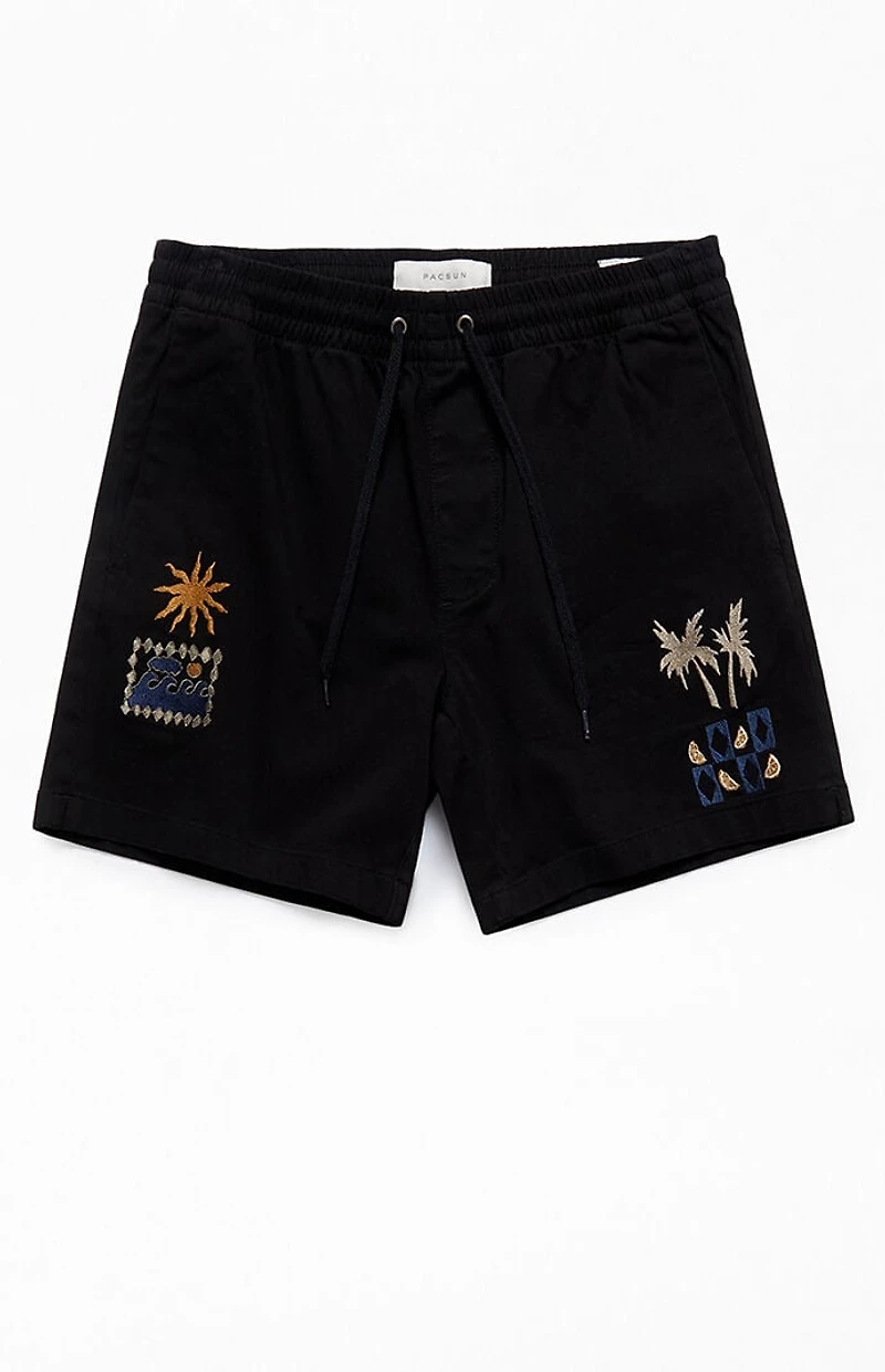 Pacsun Reed Printed Volley Shorts