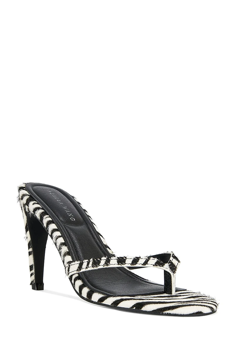 AZALEA WANG Women's Lewis Zebra Stilettos