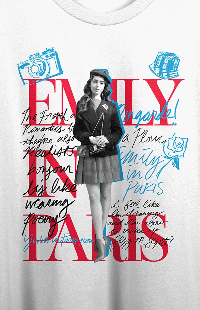 Emily Paris Sketch Art T-Shirt