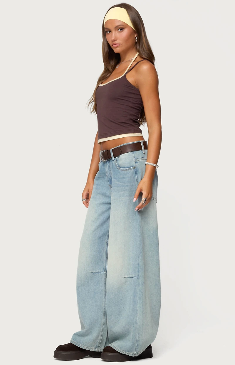 Edikted Roya Layered Halter Tank Top