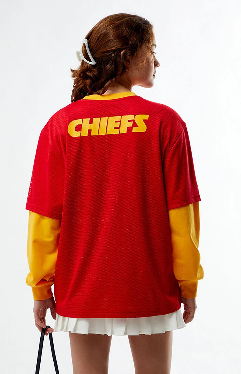 Wild Collective NFL x PacSun Kansas City Chiefs Mesh Long Sleeve Jersey