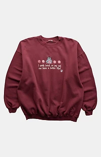 PS VINTAGE 90s Give My Cat a Better Life Crew Neck Sweatshirt