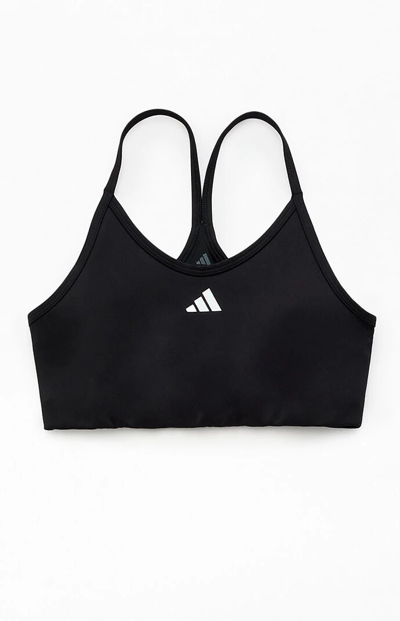 adidas Kids Black Padded Y Back Bra