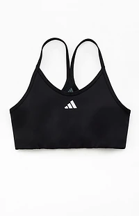 adidas Kids Black Padded Y Back Bra