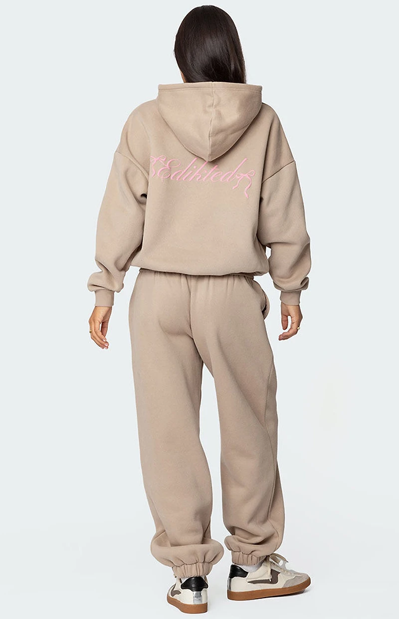 Edikted Sasha Bow Detail Hoodie