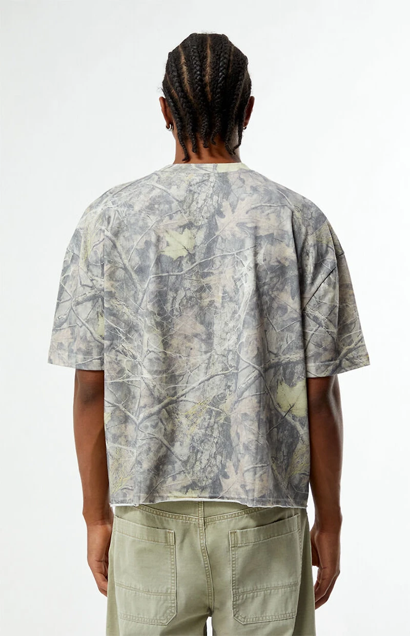 Pacsun Havoc Camo Cropped Boxy T-Shirt