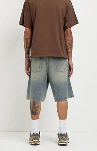 Pacsun Parker Baggy Jean Shorts Medium Blue