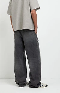 Pacsun Blake Extreme Baggy Jeans Frayed Pocket Faded Black