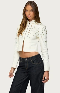 Edikted Elira Iridescent Fitted Jacket