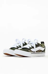 Vans Kids Green & Camo Knu Skool Shoes