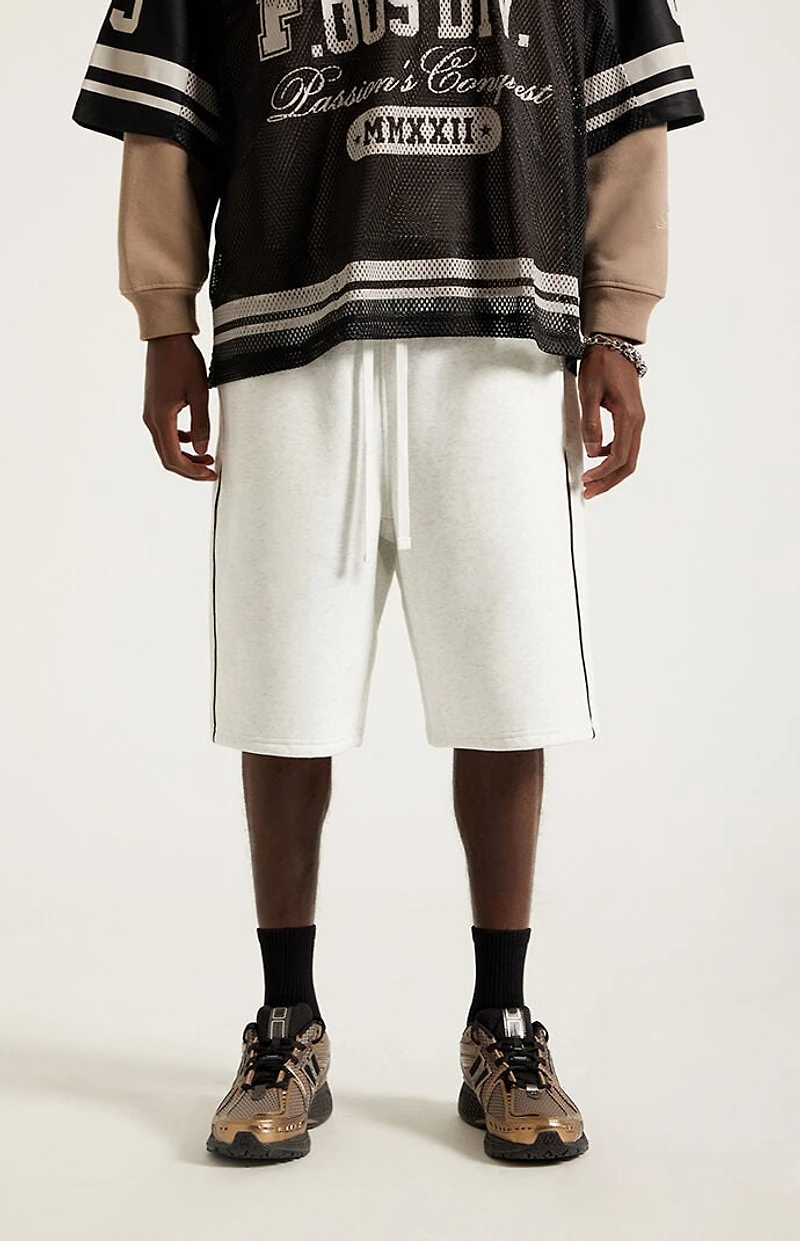 Pacsun Gray Piping Track Sweat Shorts