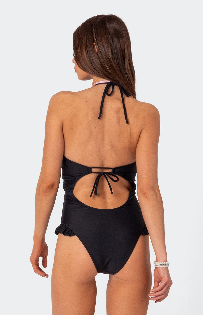 Edikted Nea Cut Out One Piece Swimsuit