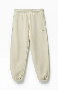 A.R.C. Heather Oatmeal Heavyweight Fleece Jogger Sweatpants