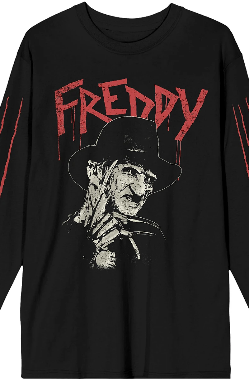 Nightmare on Elm Street Freddy Claws Long Sleeve T-Shirt