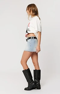 ABRAND Stella 99 Denim Mini Skirt