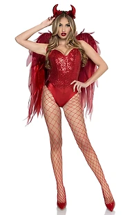 Leg Avenue Devil Wings and Horn Headband Set