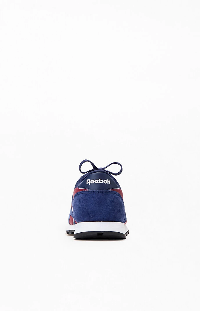 Reebok Kids Navy & Burgundy Classic Nylon Collegiate Shoes