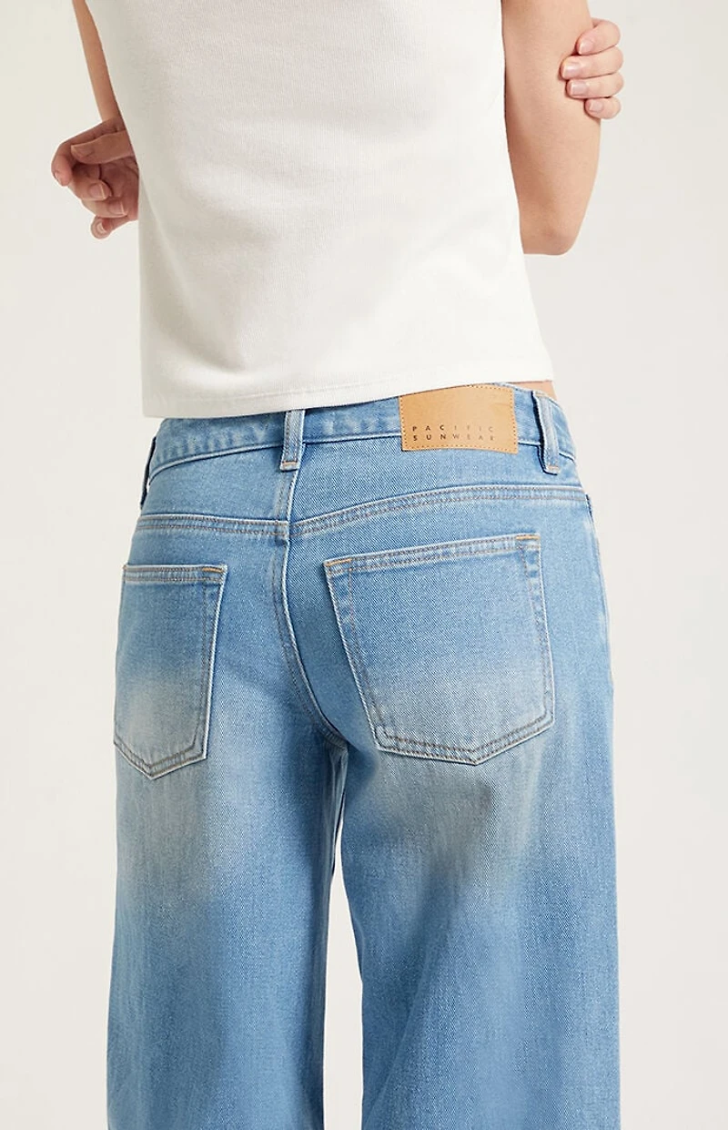 Pacsun Casey Low Rise Baggy Jeans Lighter Blue