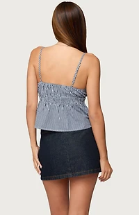 Edikted Zahara Gingham Babydoll Top