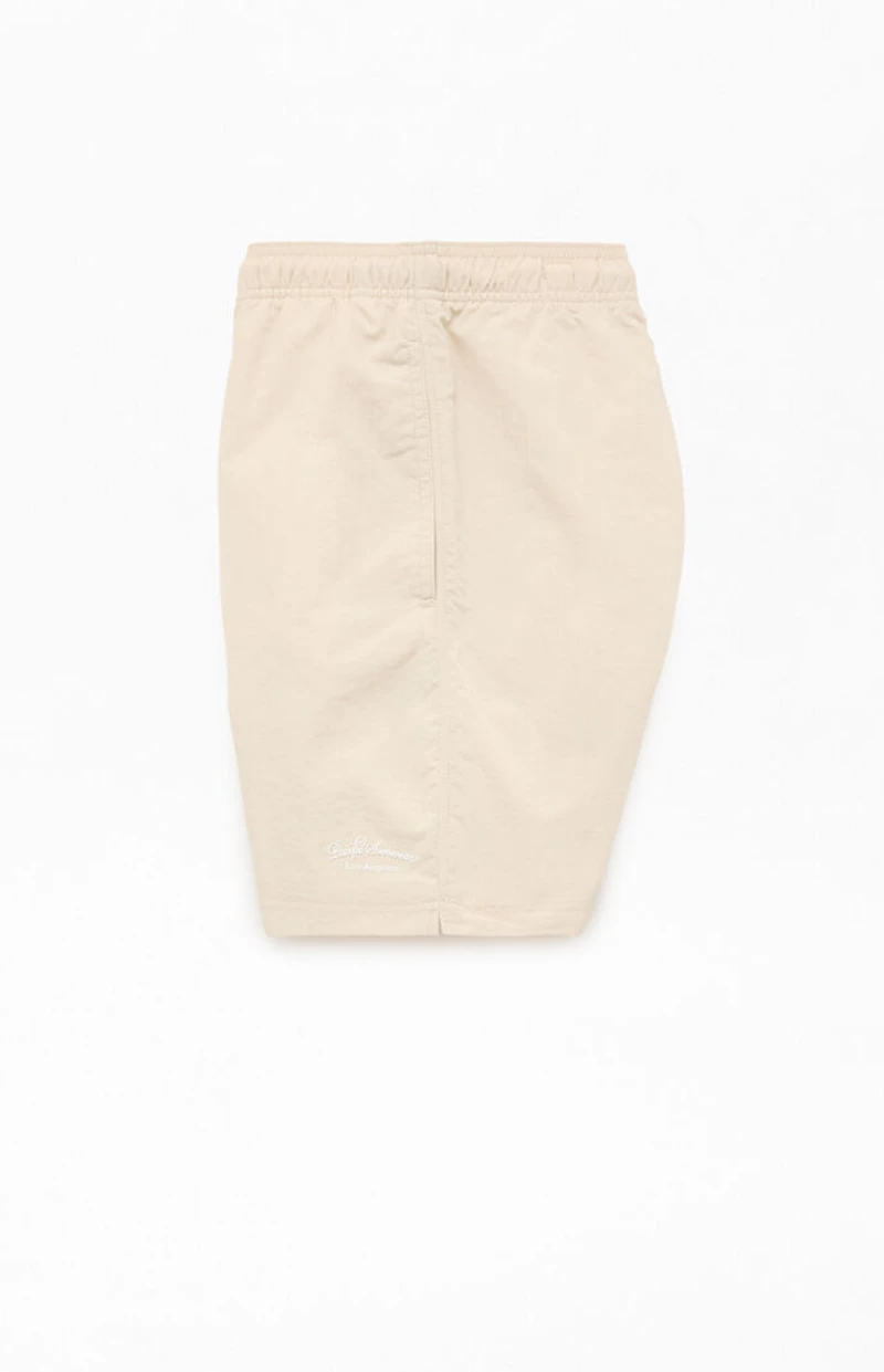 Pacsun Oatmeal Solid Collegiate 6.5" Swim Trunks