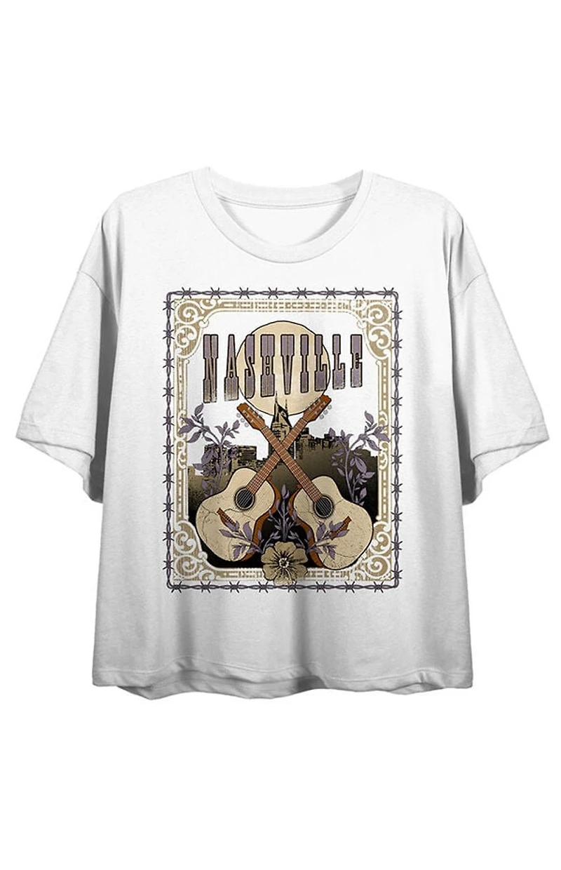 Vintage Country Nashville Cropped T-Shirt