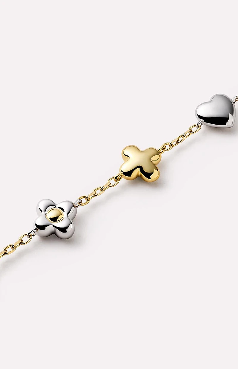 Ana Luisa Azura Gold Charm Bracelet