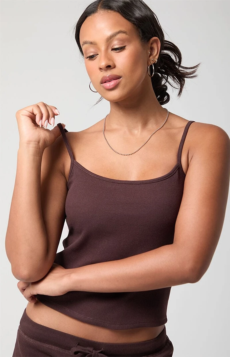 PAC 1980 Active  Aspen Waffle Cami Top