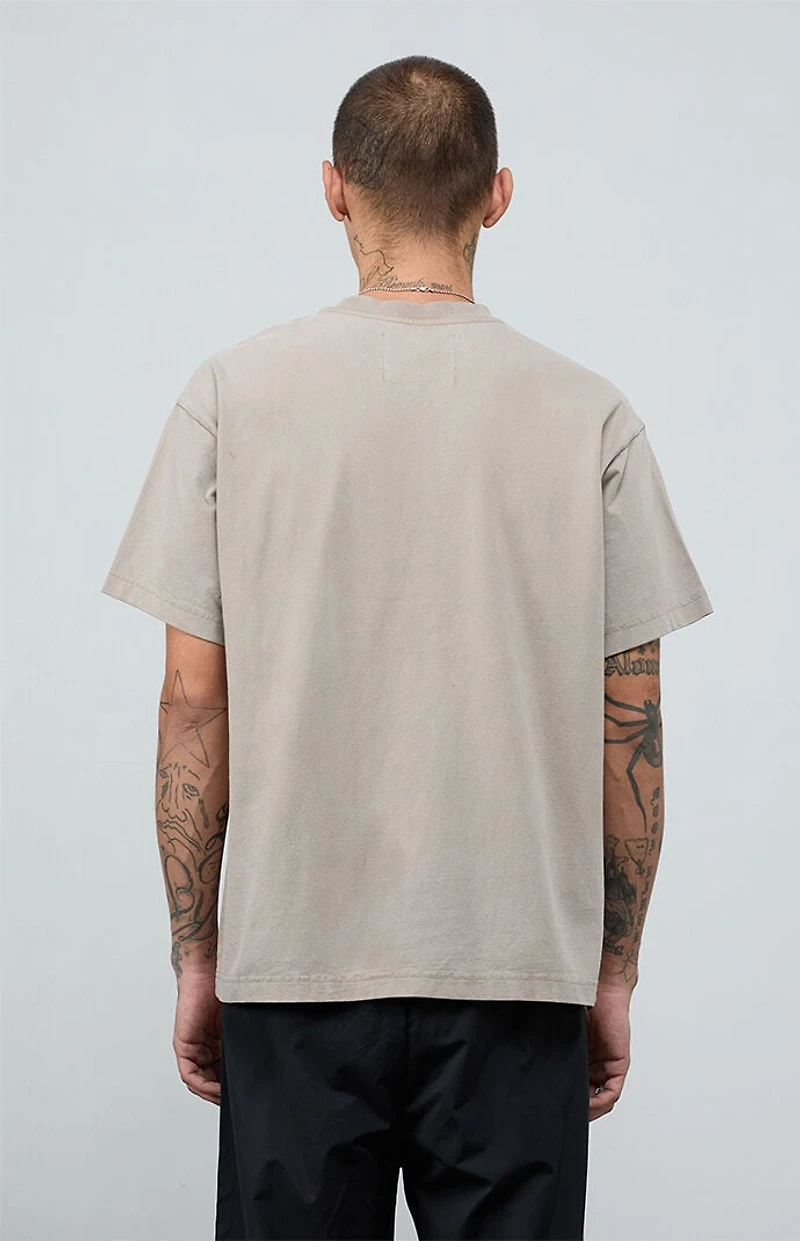 A.R.C. Tan Vintage Wash Heavyweight Oversized T-Shirt