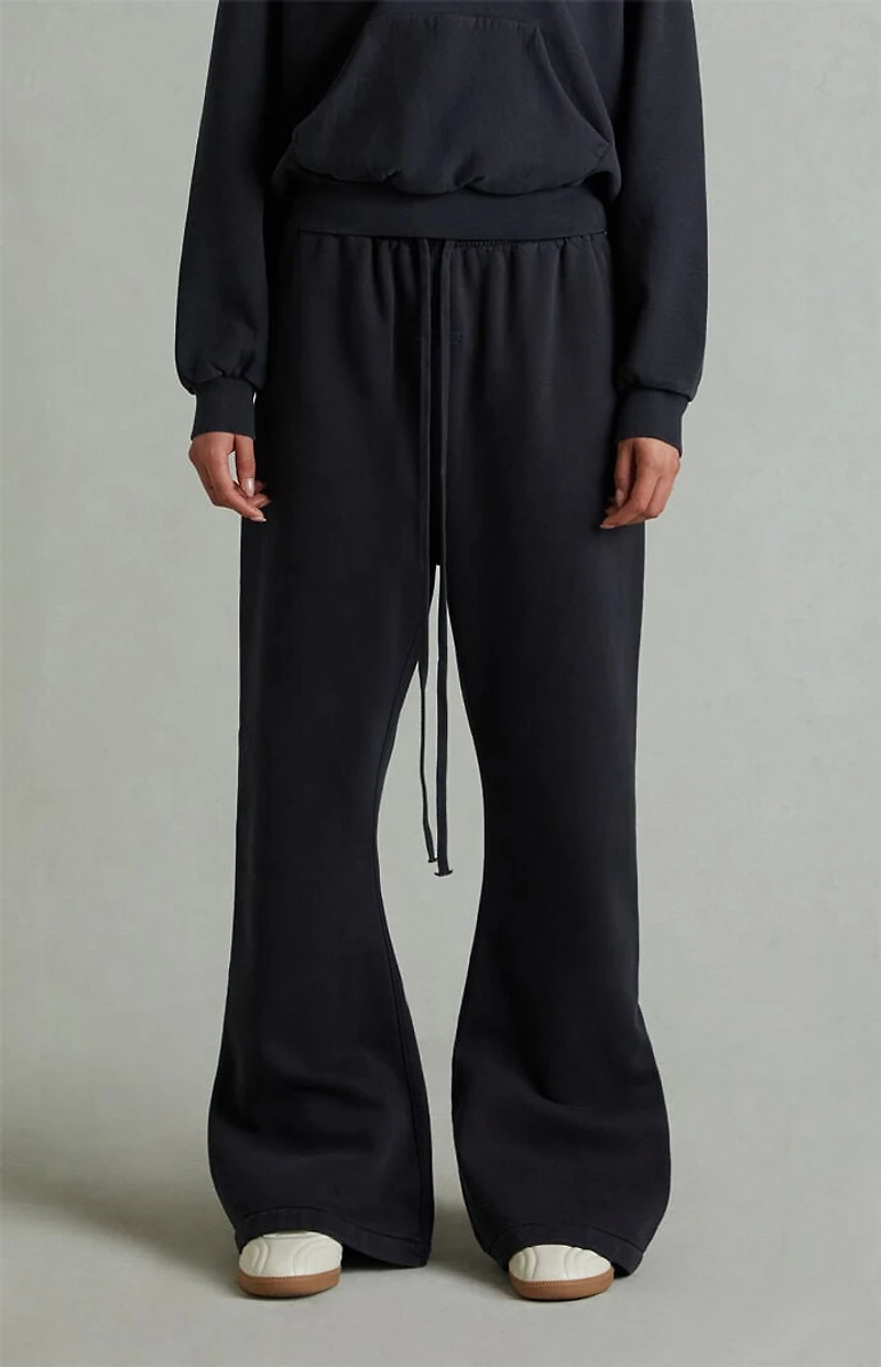 Fear of God ESSENTIALS Women's Vintage Black Fleece Flare Sweatpants