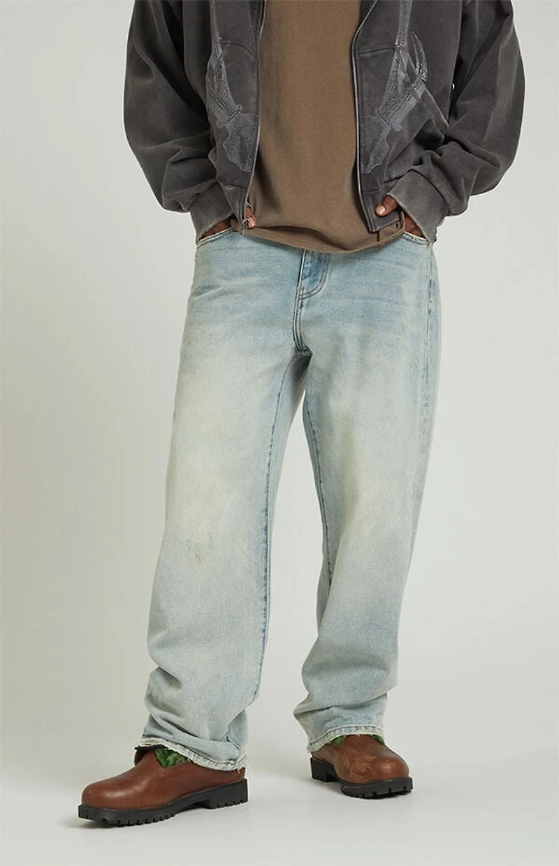 Pacsun Dylan Baggy Jeans Light Blue Tinted