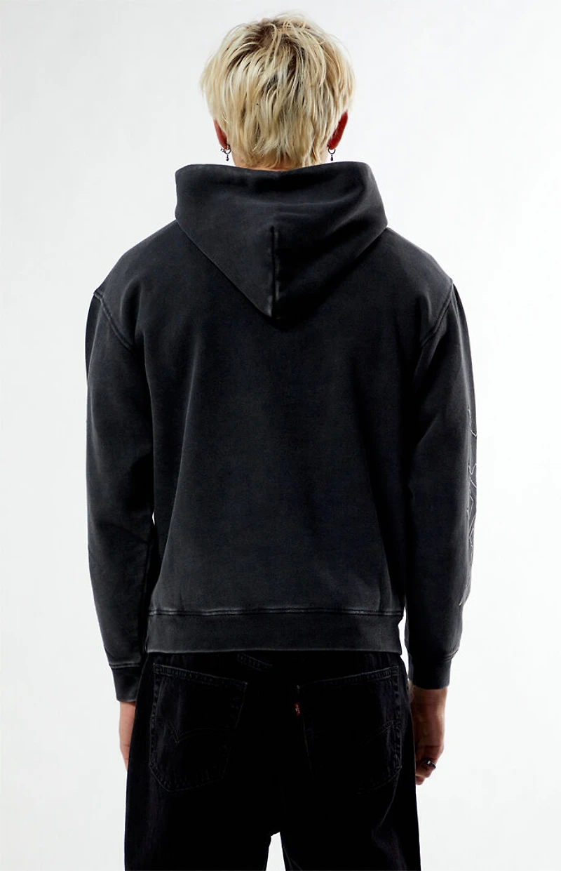 Nightlab Black Washed Gym Hoodie