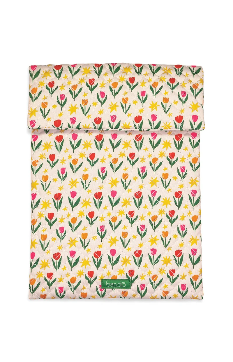 ban.do Tulips on Ivory Go-Go Laptop Sleeve