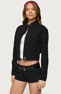Edikted Tabitha Polka Dot Jacket