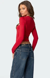 Edikted Revi Front Cut Out Grommet Top