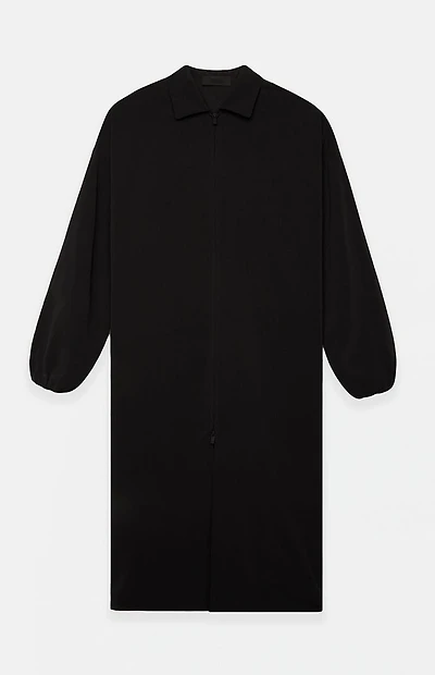 Fear of God ESSENTIALS Black Bonded Nylon Field Trench Coat