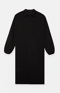 Fear of God ESSENTIALS Black Bonded Nylon Field Trench Coat