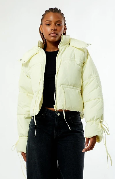 Daisy Street Willow Cropped Puffer Jacket